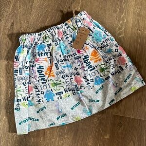 Colorful Kids Printed Skirt monsters Inc